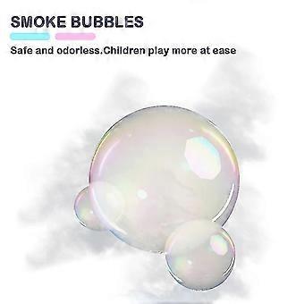 Máquina de burbujas de humo, juguete soplador de burbujas para niños y niños