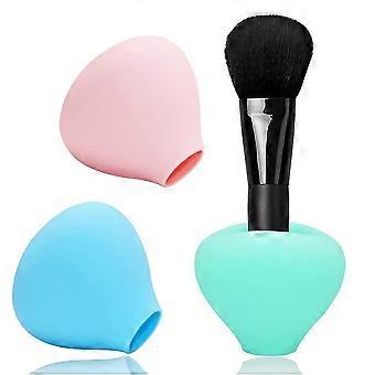 The silicone brush holder can be reused in 3 pieces
