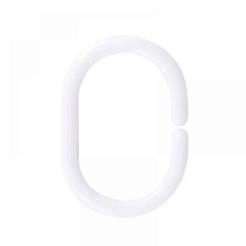 36 shower curtain hooks (white)