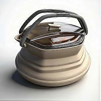 Foldable Silicone travel Kettle Foldable Camping Pot Lightweight Portable Water