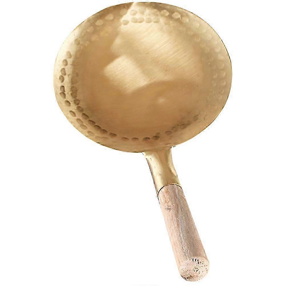 1Set Multi-Function Golden Ergonomic Tofu Scoop Spoon For Kitchen Tofu Serving