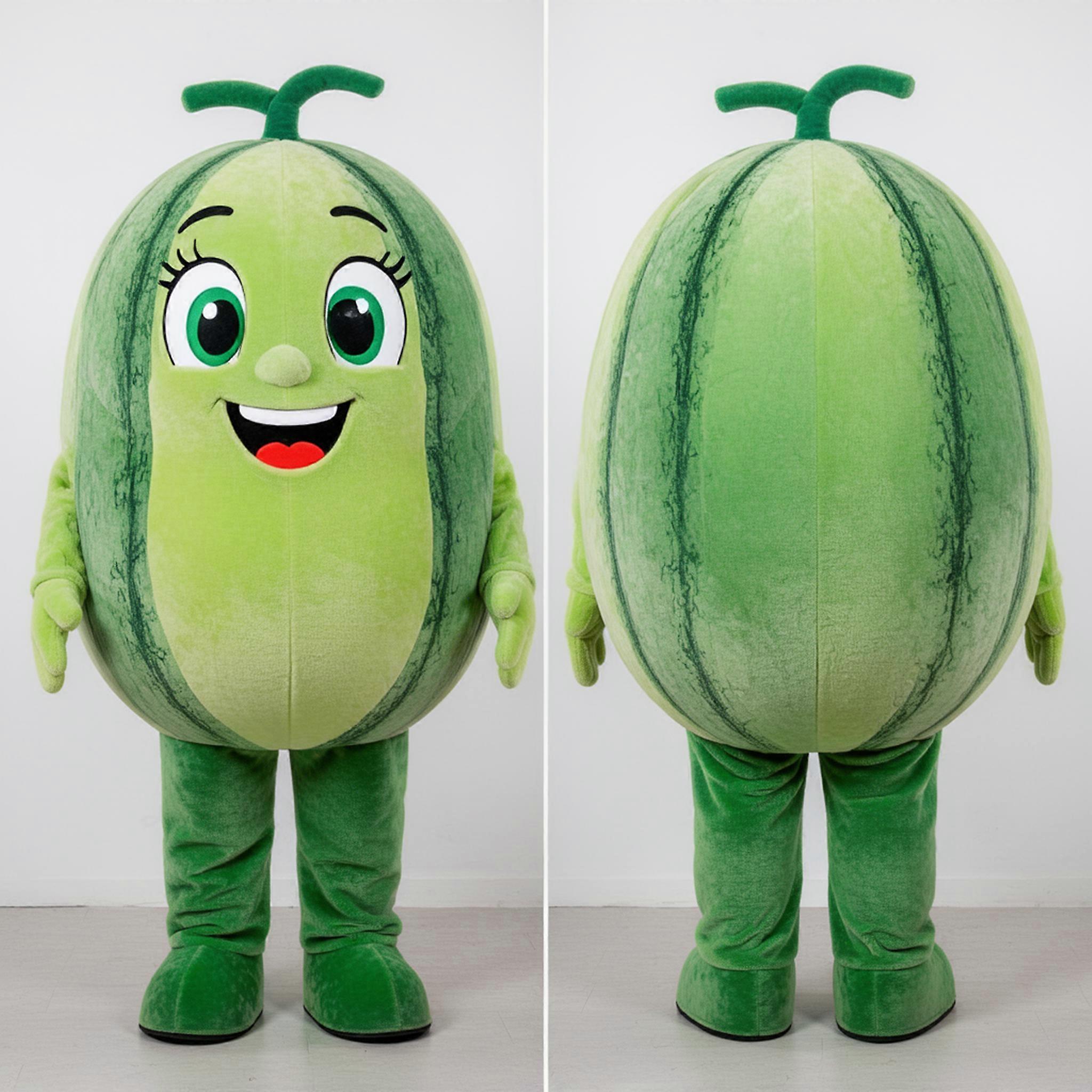 MASTICOT Emerald Green Plump Melon Mascot