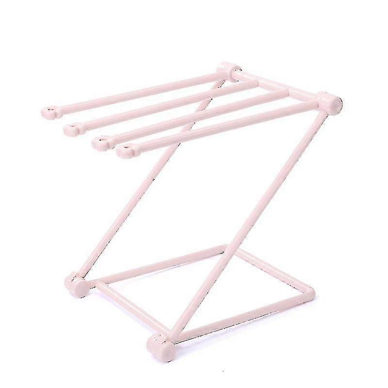 Foldable Base Towel Rack With 4-bar Design