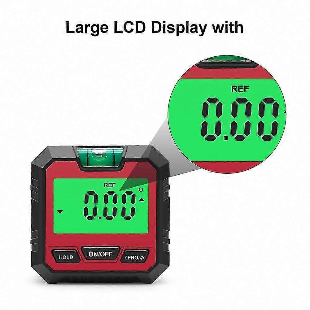 Mini Digital Protractor Inclinometer, Electronic Angle Finder Level Meter, Black