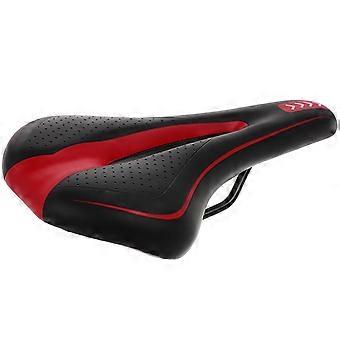 Mountainbike-sadel Cykelsits för ergonomisk cykeldyna svart röd