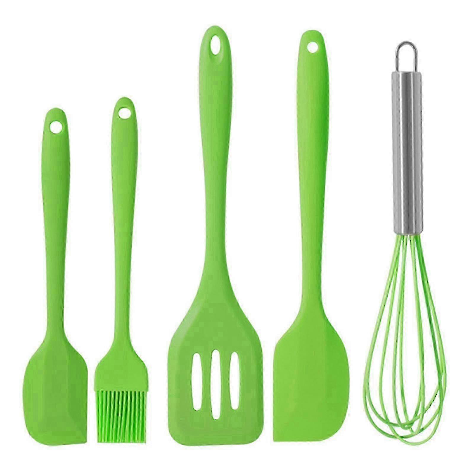 Heat-Resistant Silicone Kitchen Utensils Set