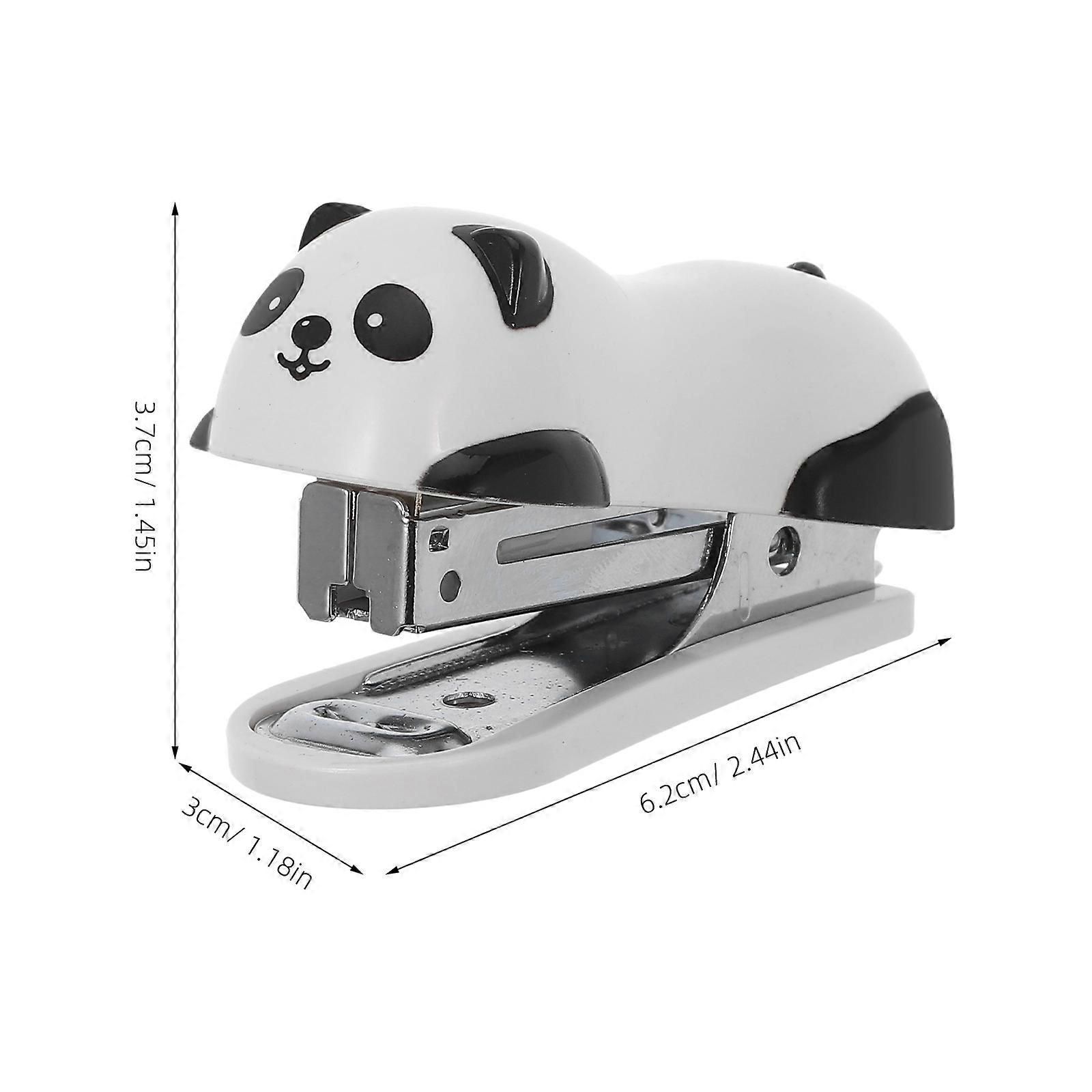 Panda Mini Stapler for Paper Binding with Desktop Hand Stapler
