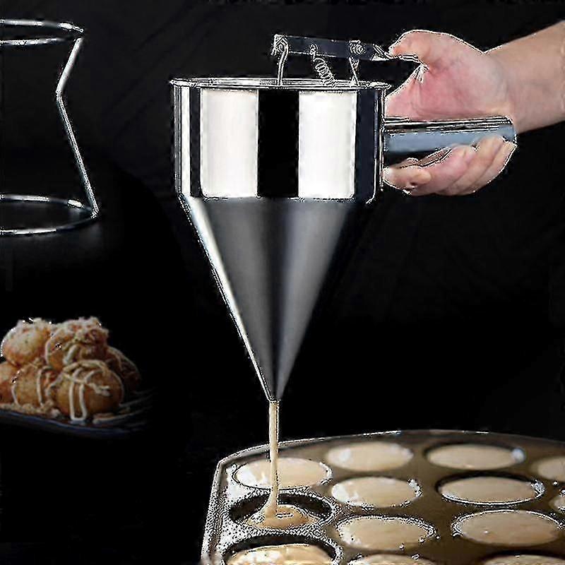 Spring-Loaded Stainless Steel Funnel