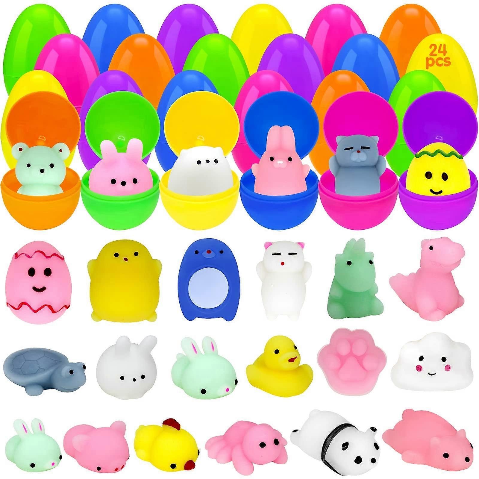 24 Mochi Squishy Easter Eggs Prepacked