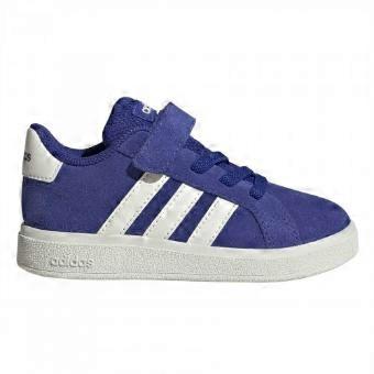 Adidas Childrens/Kids Grand Court Lo Stripes Suede Flat Shoes