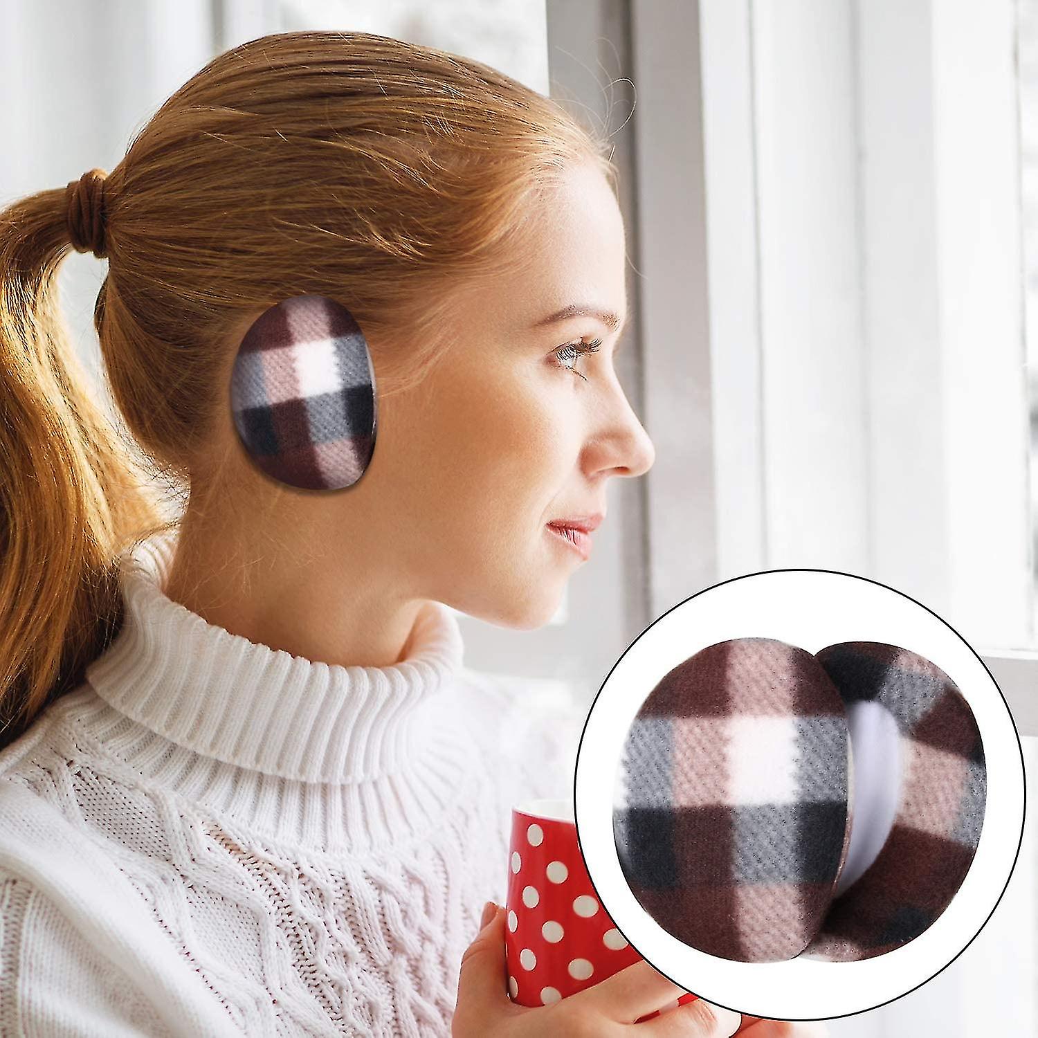 6 Pairs Earmuffs Bandless Fleece Ear Warmers Winter Ear Covers Unisex