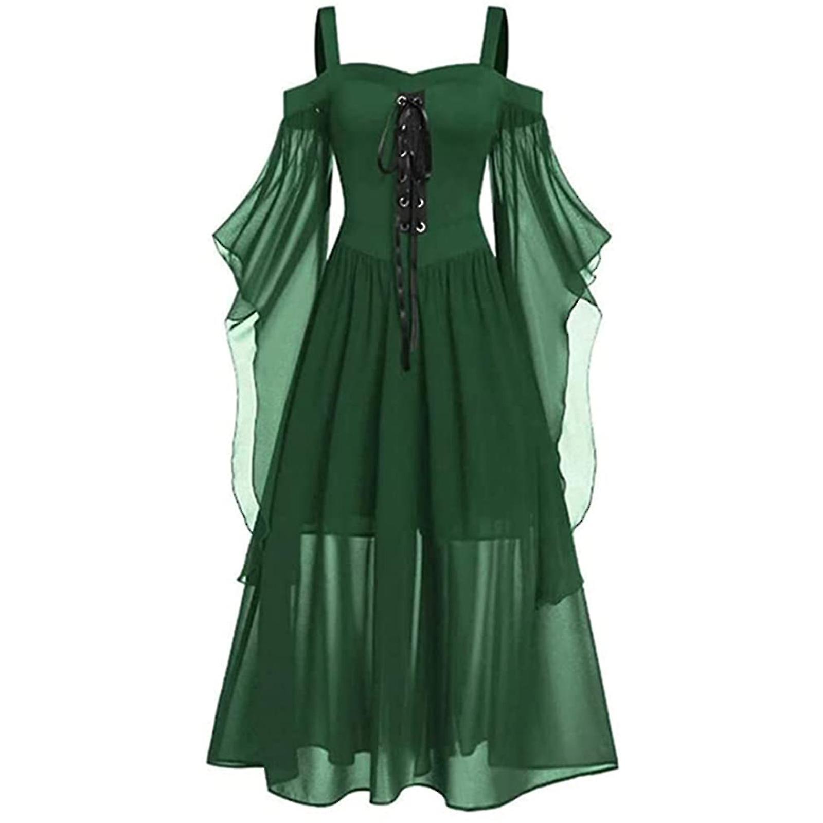 Medieval Renaissance Gothic Pirate Vestidos Bandage Up Xmas For Women