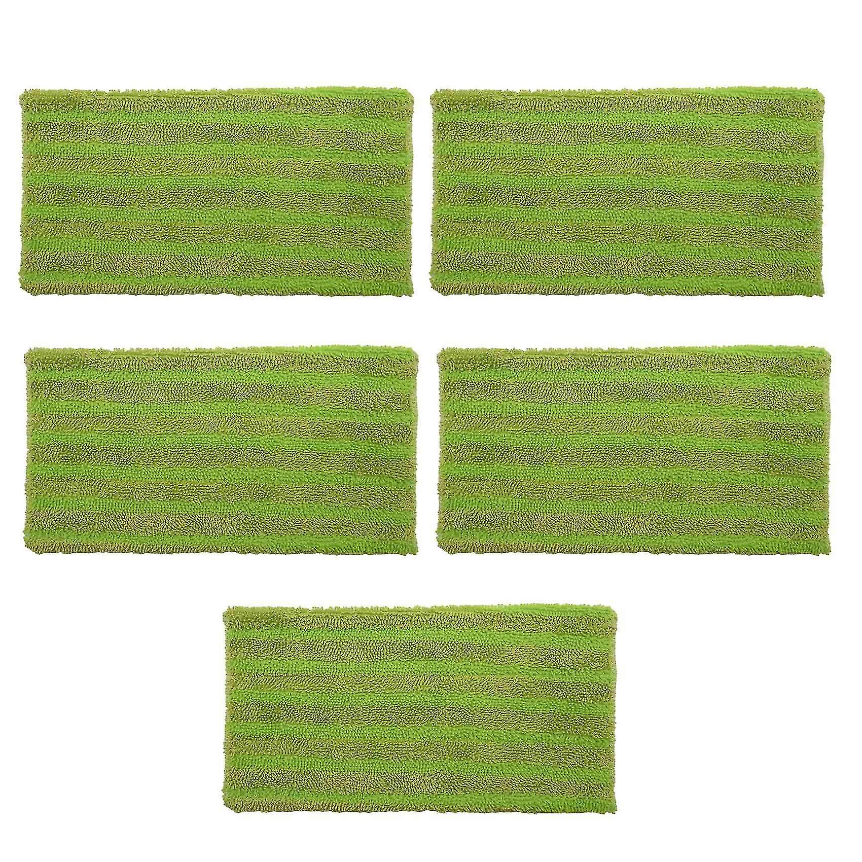5 Pack Reusable Mop Pads For Wet Jet Replacement Microfiber Refills For Wet And Dry Sweeping