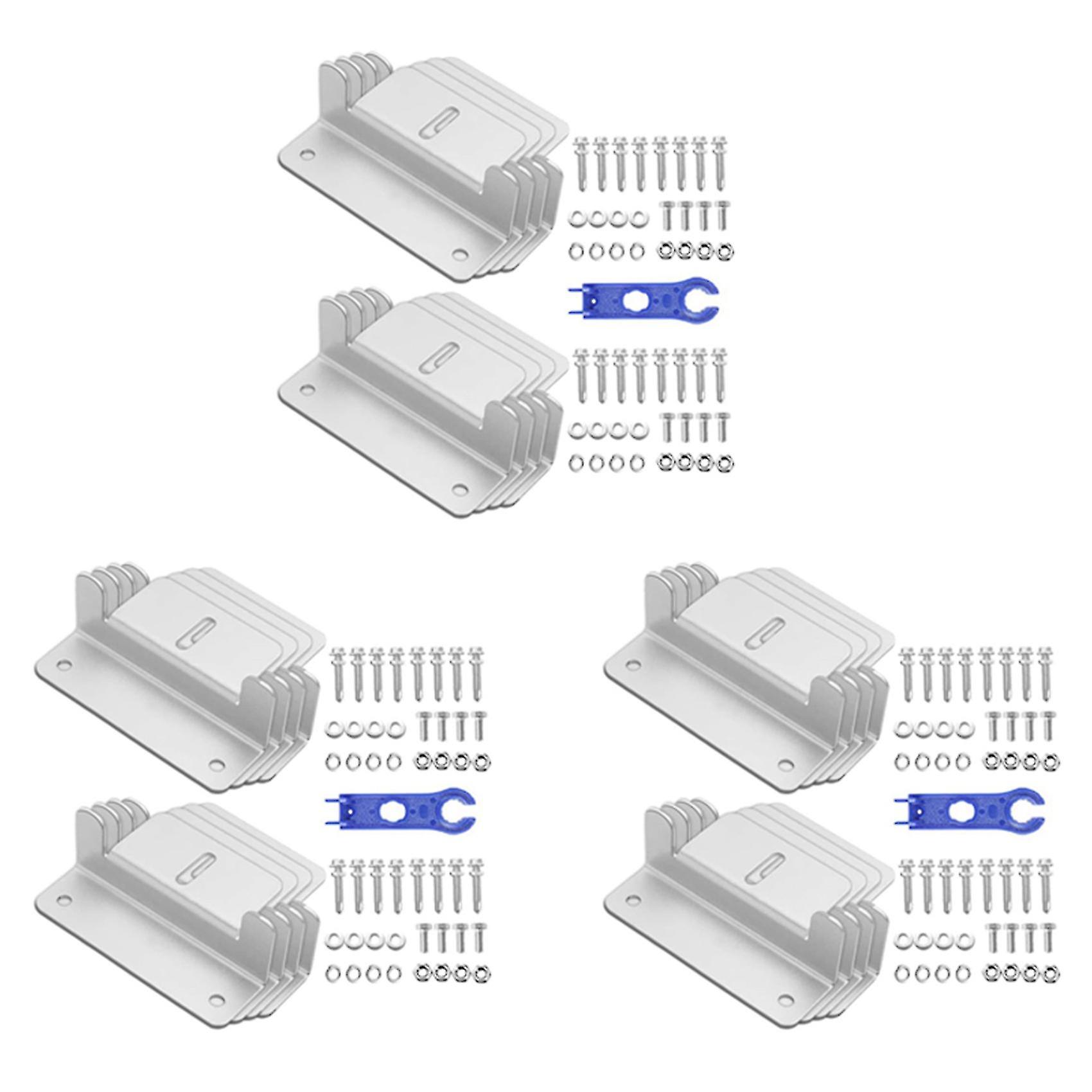 24pcs Solar Panel Mounting Z Brackets With Nuts And Bolts