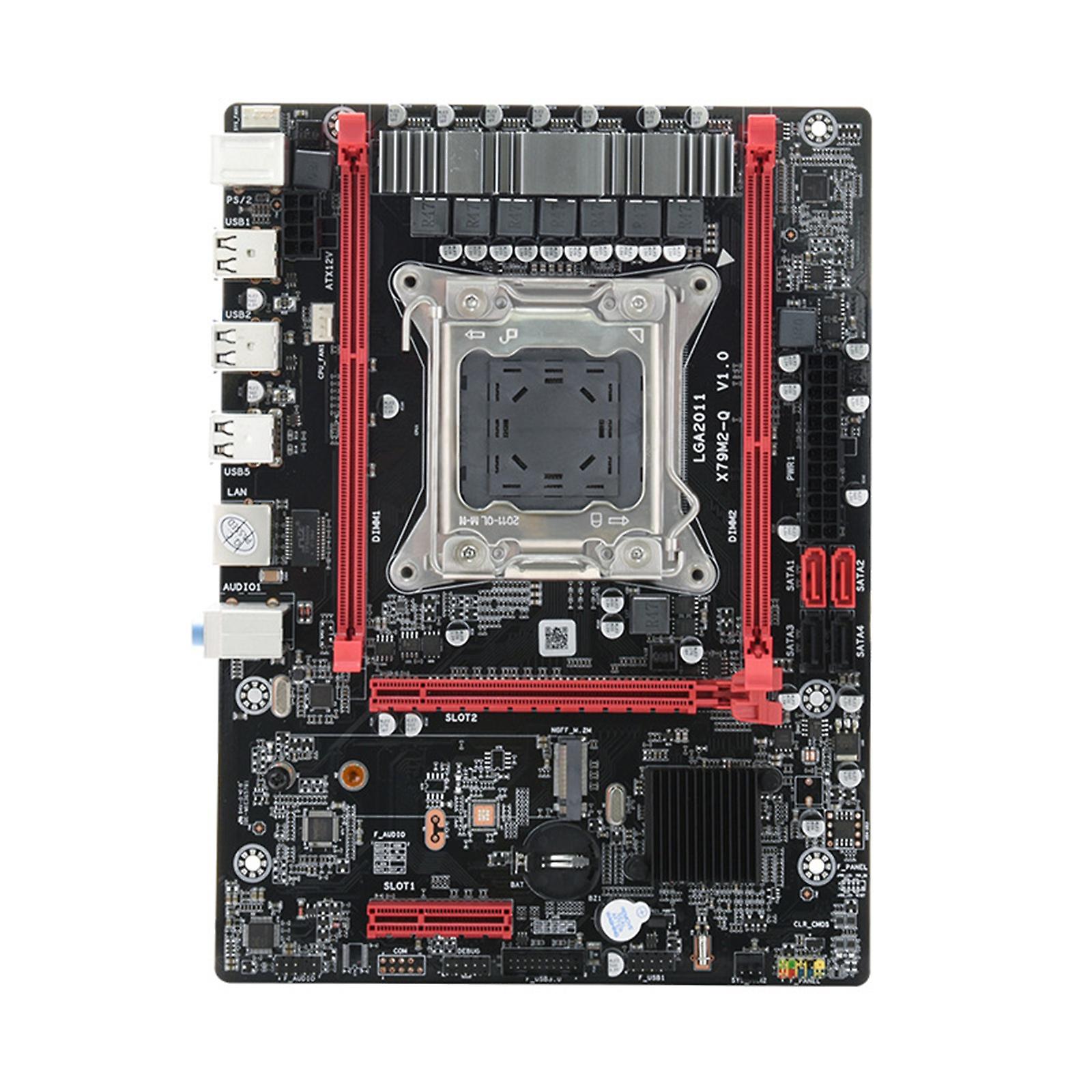 X79M2-Q לוח אם DDR3 LGA 2011 חריץ לכרטיס גרפי PCI-E 16X עבור Xeon E5