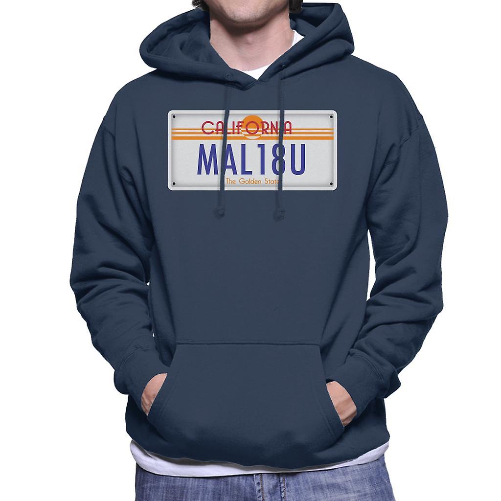 Malibu California nummerskilt Hettegenser