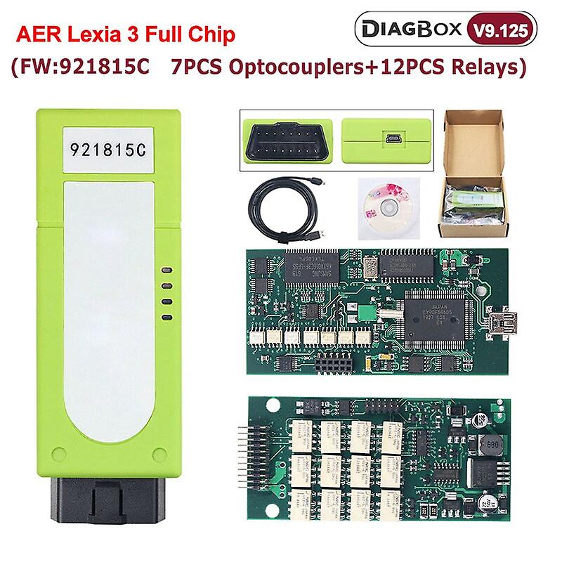 Latest Car Reader Lexia 3 Golden Diagbox V9.91/v9.96 Gifts For Citroen/peugeot Lite Lexia3 Pp2000 Obd2 Interface Diagnostic