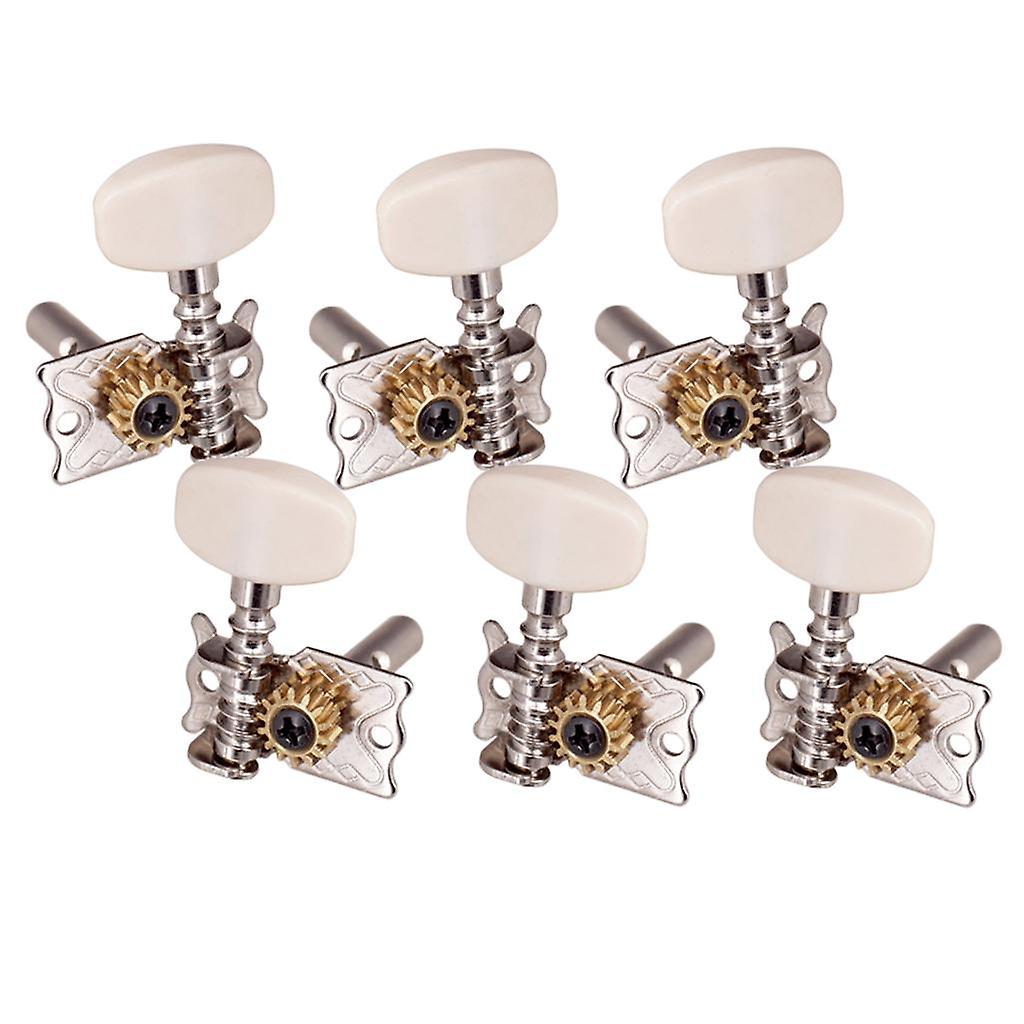 6pcs 3L3R Open Gear Classical Guitar String Tuning Pegs Tuners Machine Heads