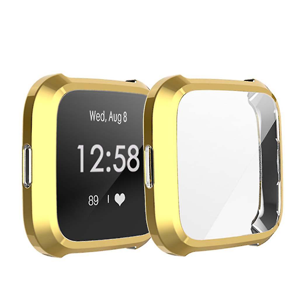 Ultra Thin Frame Protector Compatible With Case Compatible With Fitbit Versa Lite Tpu Screen Protective
