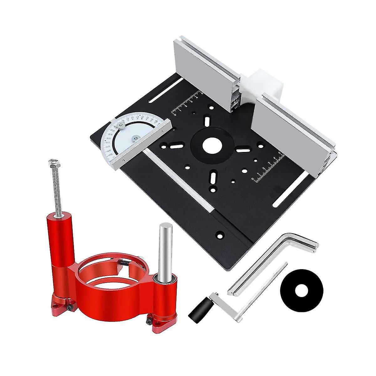 Precision Router Lift System And Router Table Insert Plate - Wood Router Lift Base For Working Diy