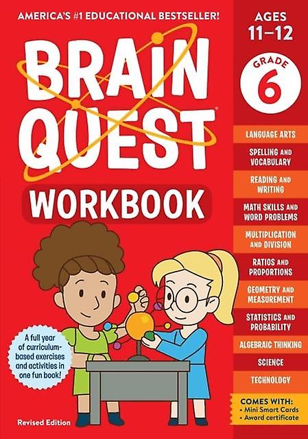 Brain Quest Workbook 6th Grade Revised Edition by Workman Publishing Paperback Book
