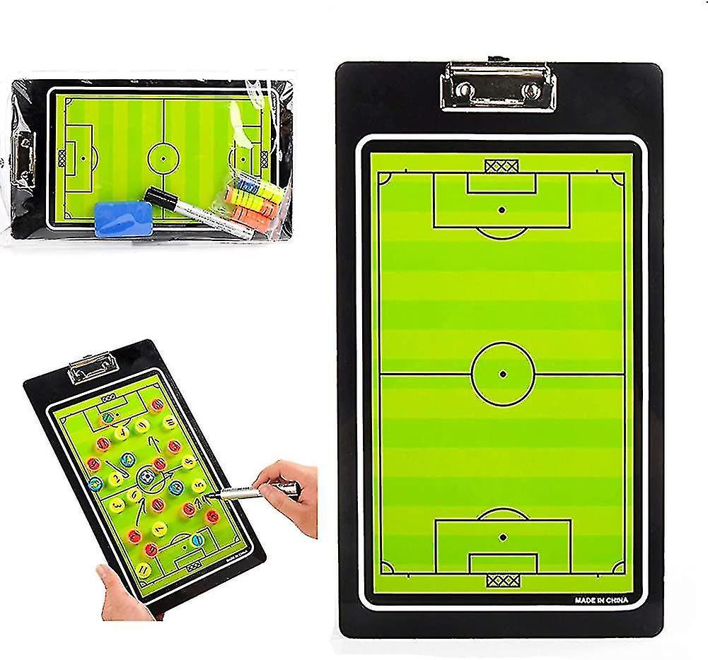 Double-sided Magnetic Coach Board With Dry Eraser. Marker Pen. Magnets And Carry