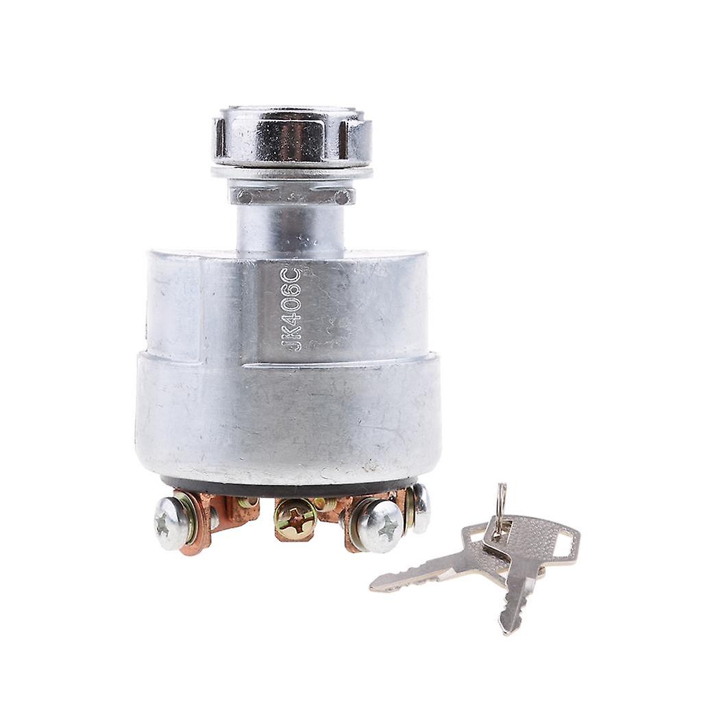 Universal Ignition Starter Cylinder Lock Switch Key for Farm Vehicle Tractor
