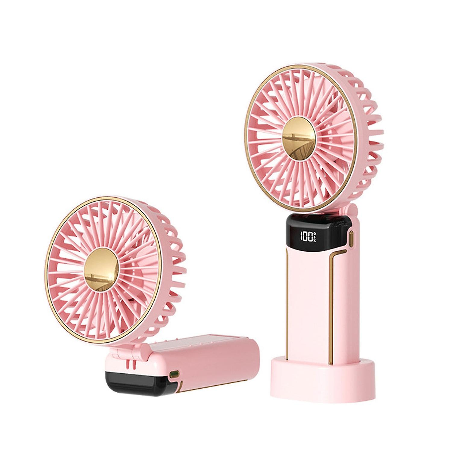 Portable Mini Handheld Fan, USB Rechargeable, 8-20H Battery, with Neck Strap