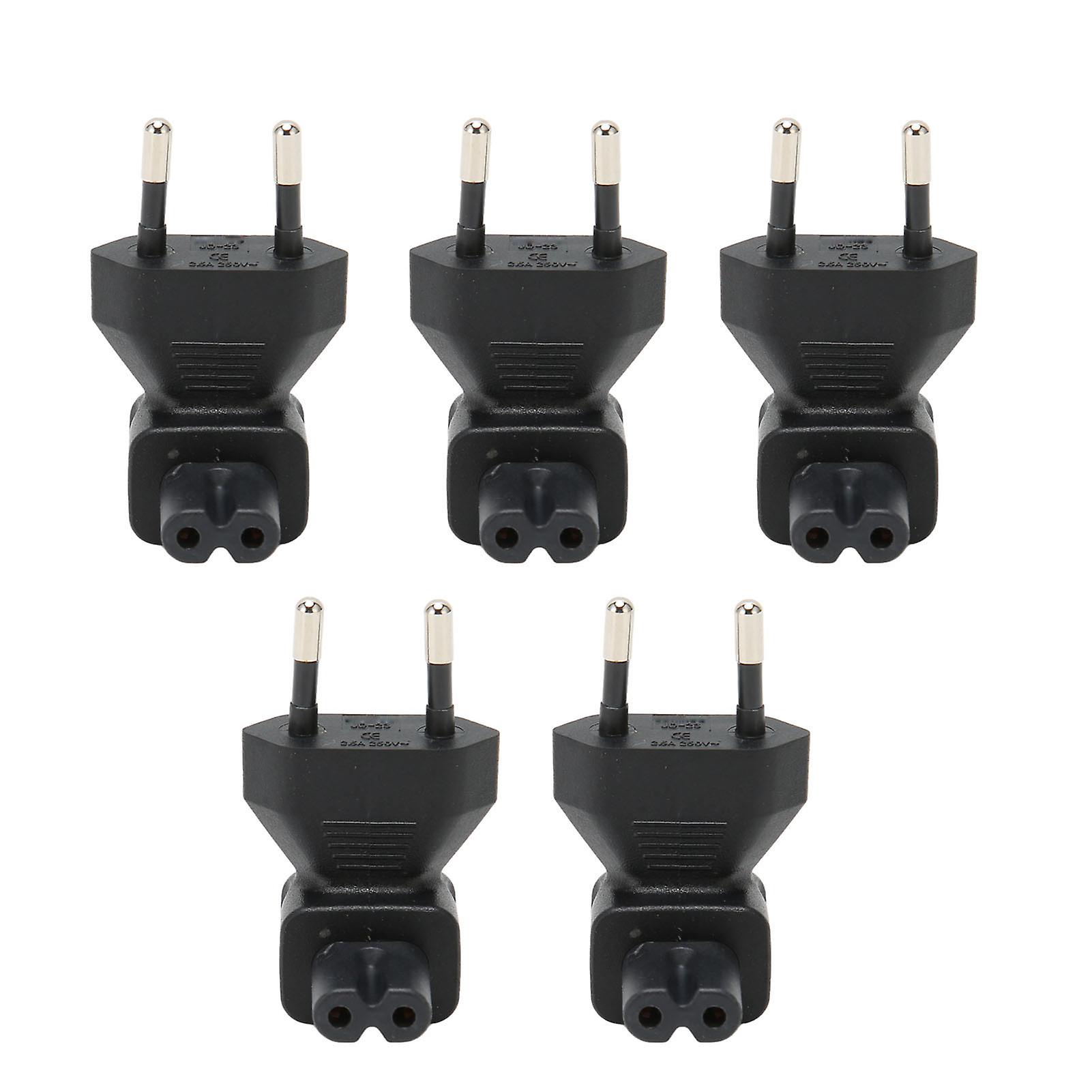 5 buc la IEC320 C7 Adaptor de alimentare tată la IEC320 C7 Conector de cot pentru adaptor de alimentare mamă
