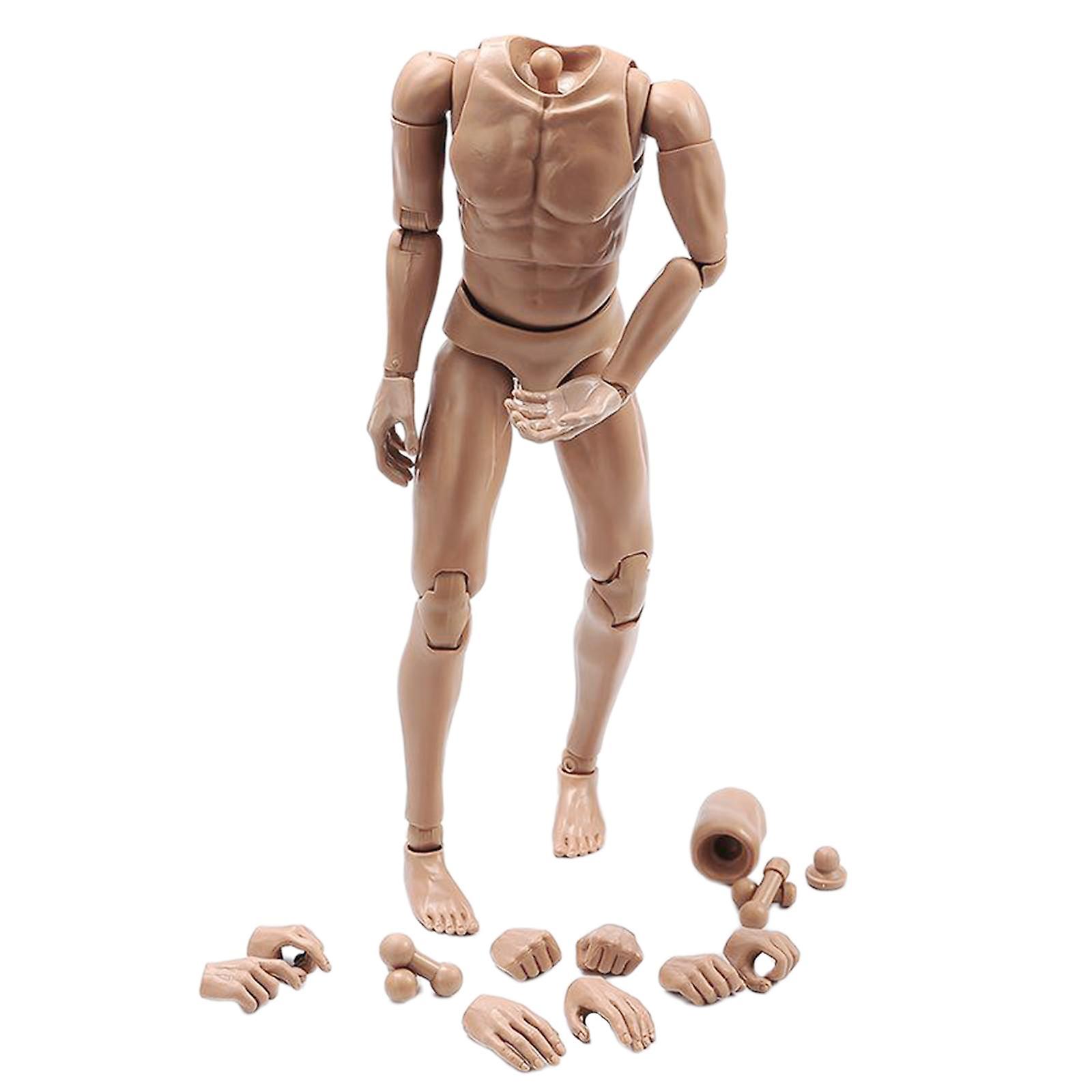 Scala 1:6 Corpo nudo maschile snodabile 28 articolazioni mobile 12 "Action Figure arancione