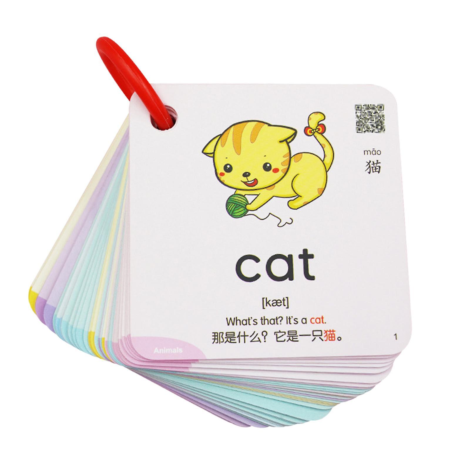300Pcs Learning Flashcard Learning Flashcards for Toddlers Children 3+ Years