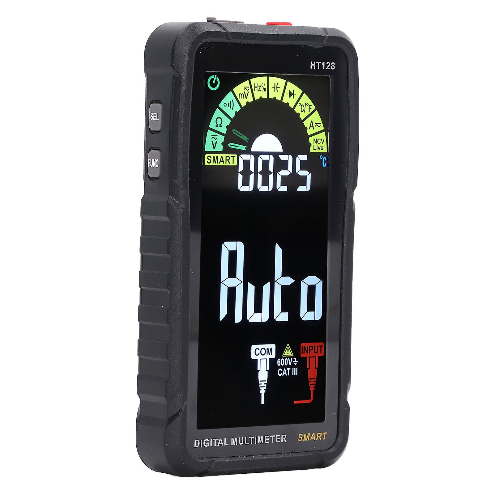 Digital Multimeter Auto LCD Color Display Anti Burning Multifunctional Portable Voltammeter Voltage Current Meter