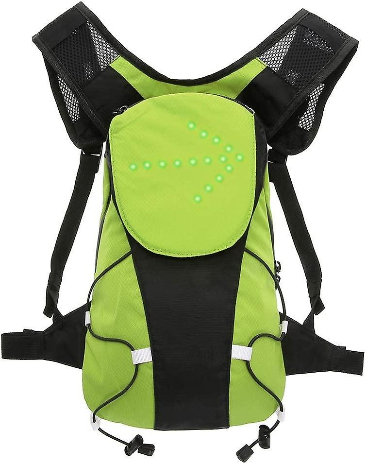 Lightweight Reflective Backpack 5L USB Rechargeable Wireless LED Light Signal Direction Indicator fo