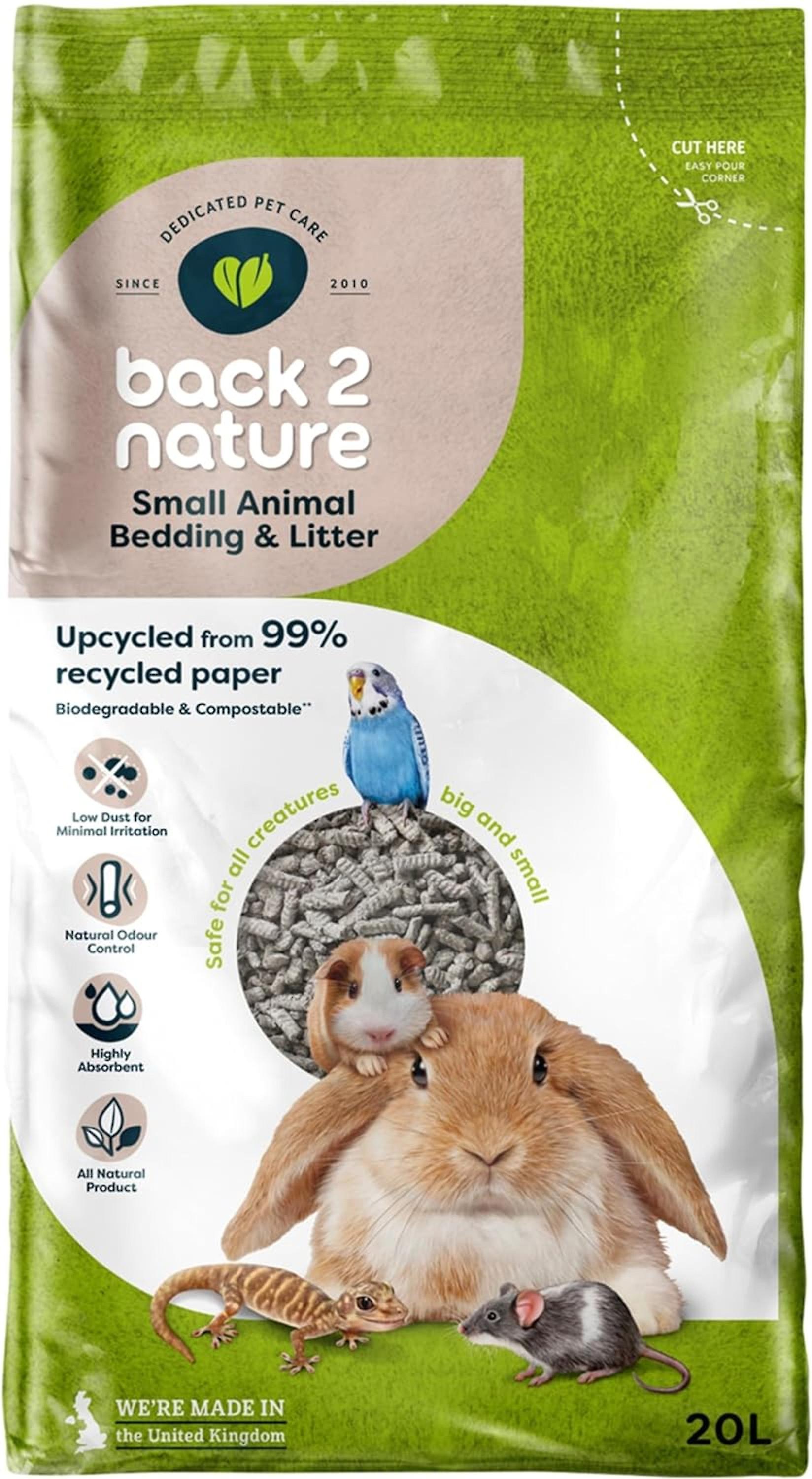 Back To Nature Small Animal Bedding and Litter 20L