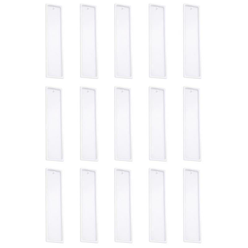 15pcs Silikon Lesezeichen Form