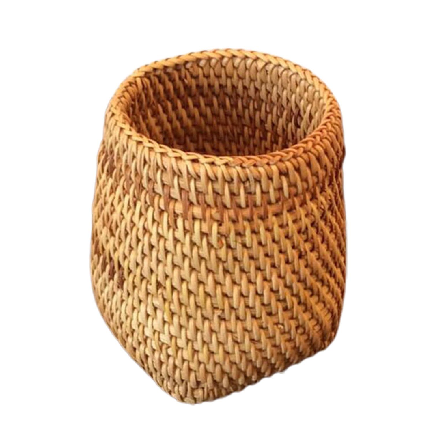 Woven Basket Pen Box Dinner Knives Forks Storage Baskets Tableware Organizer