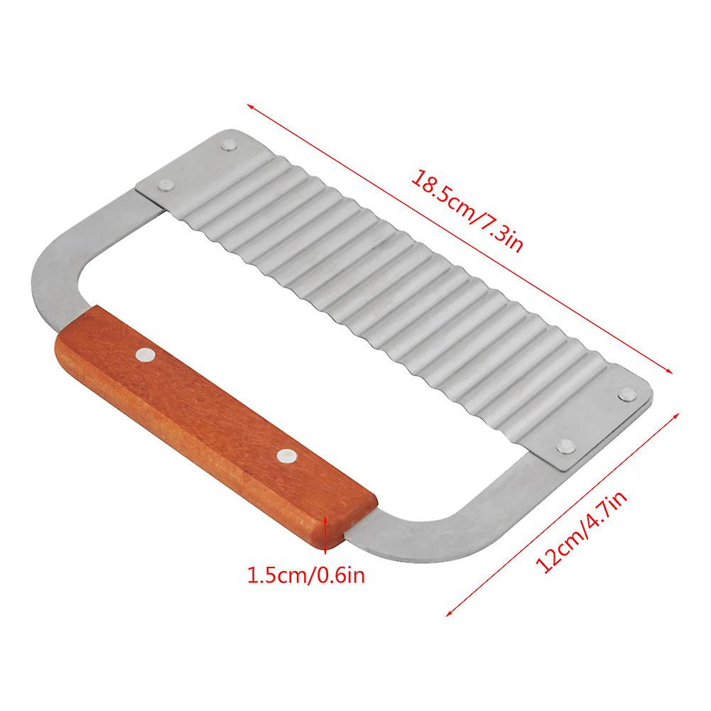 Wavy Wax Vegetable Soap Mold with Hardwood Handle, Wavy Cutting Tool