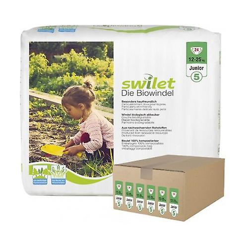 Biodegradable Diapers Size 5 Junior (12-25 Kg) 24 units