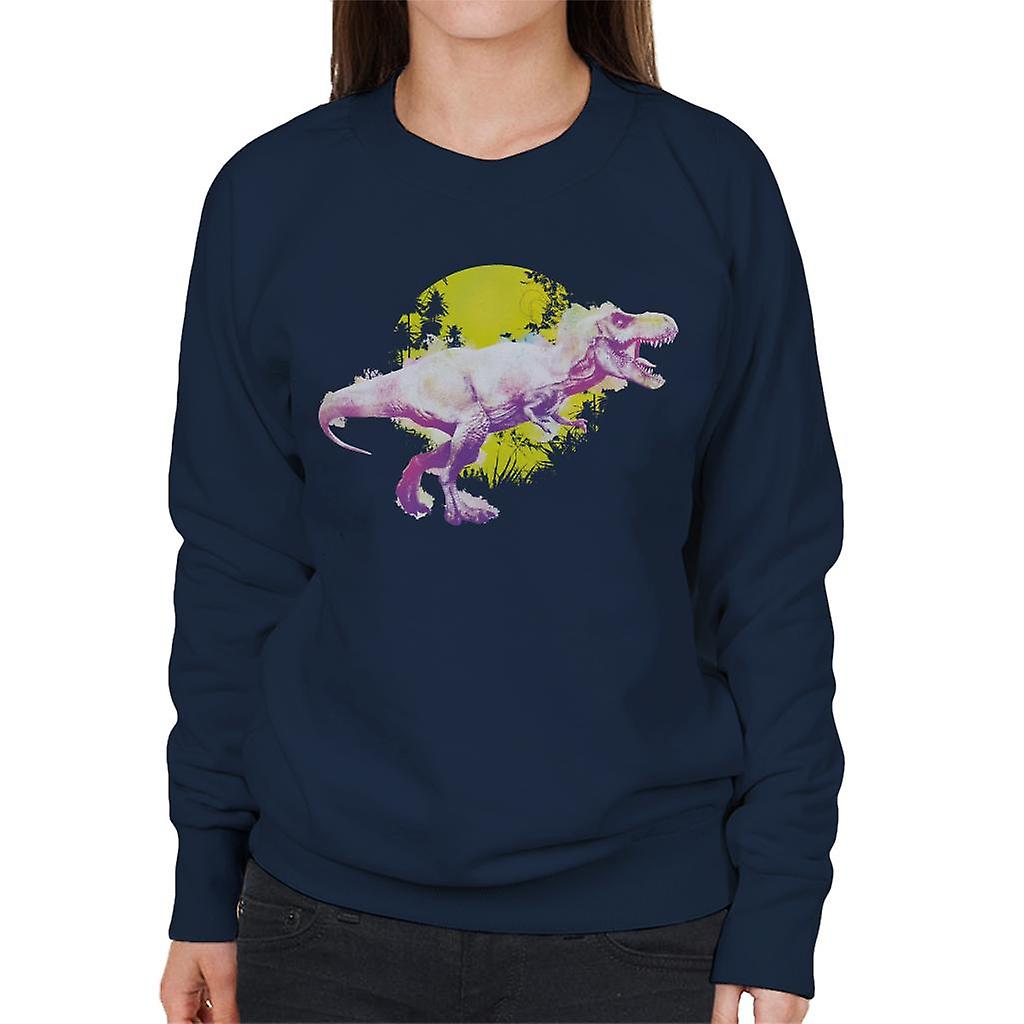 Jurassic Park T Rex Jungle Sun Women's Sweatshirt
