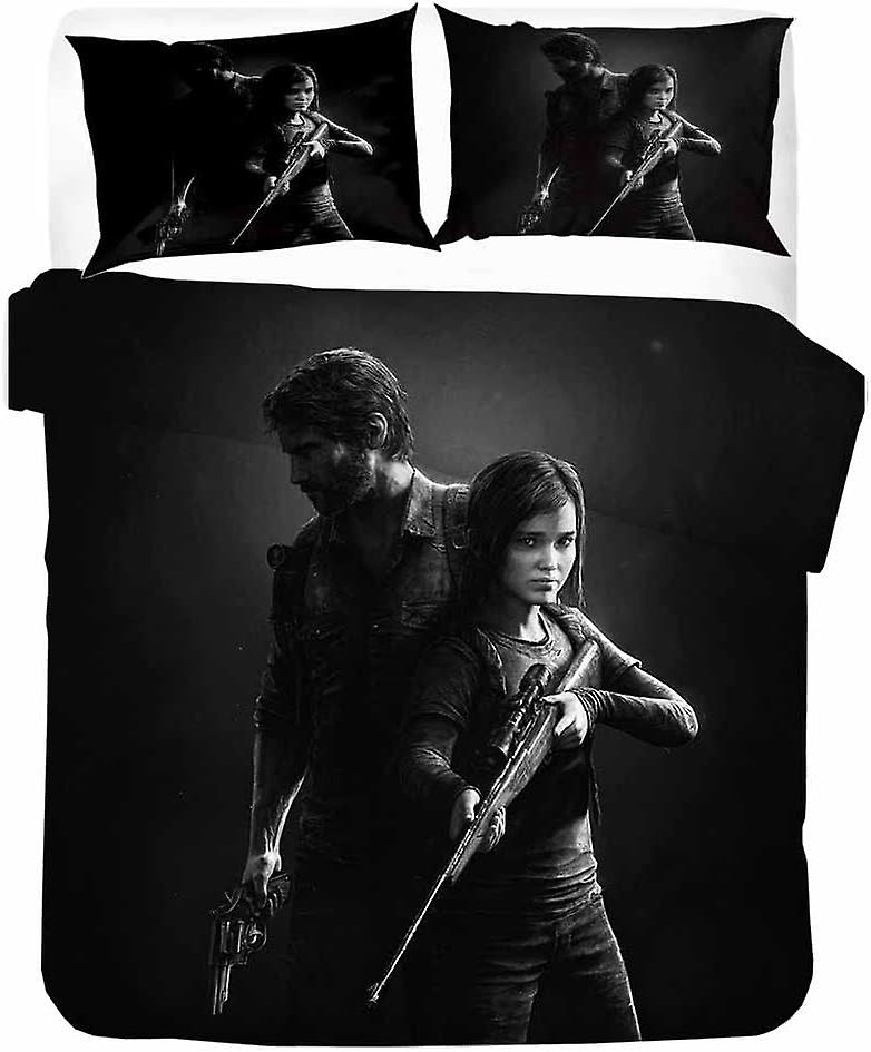 100% Φυσικό Μπαμπού 3-Piece The Last of US Duvet Cover Sham Set με φερμουάρ - Μαλακότερο δροσερό κρεβάτι ιδανικό για την περιποίηση της επιδερμίδας μοτίβο 08)