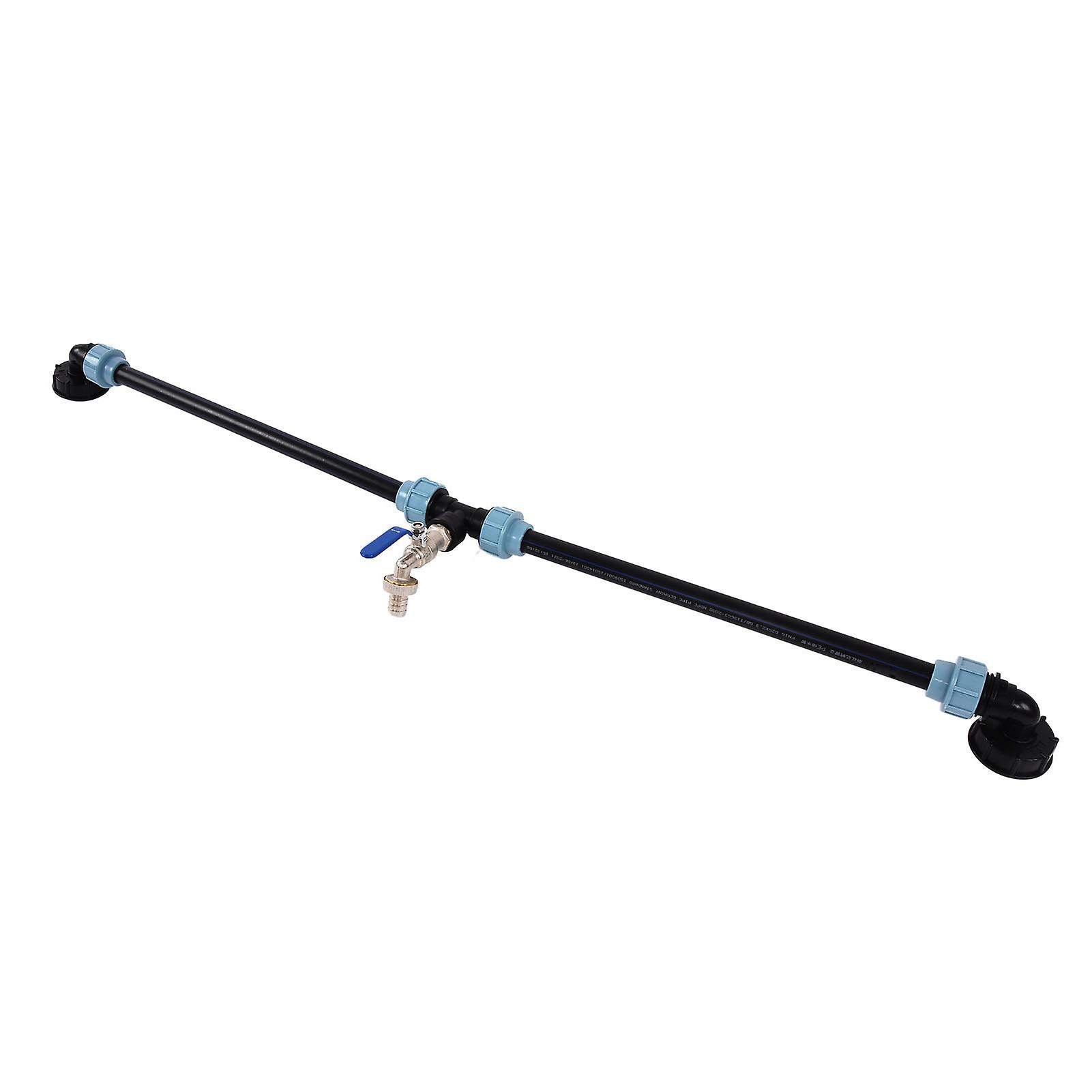 Elbow IBC Adapter Container Tank Gooseneck Outlet Tap Connector for Filling Watering Can2 Barrels in Series