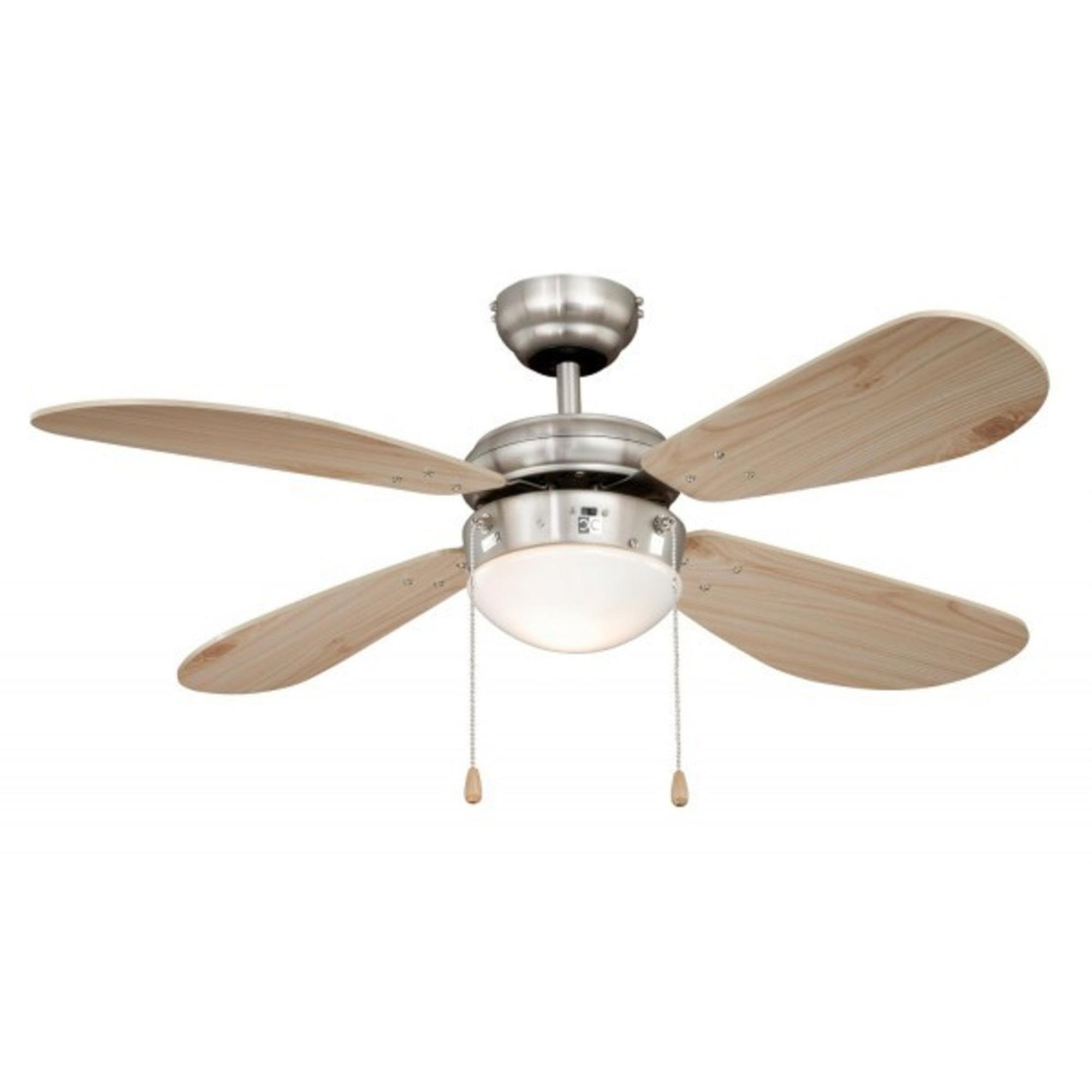 Ceiling fan Classic 105 cm nickel / pine
