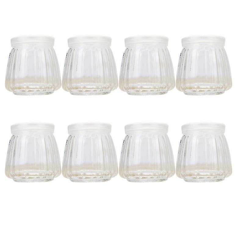 8pcs Glass Yogurt Jars