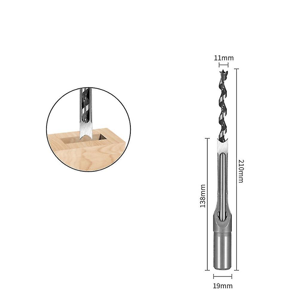 1 Pc Square Auger Drill Bit Hole Saw Tenon Mortising Chisel Drill Hss 19mm Round Shank Drilling Tool