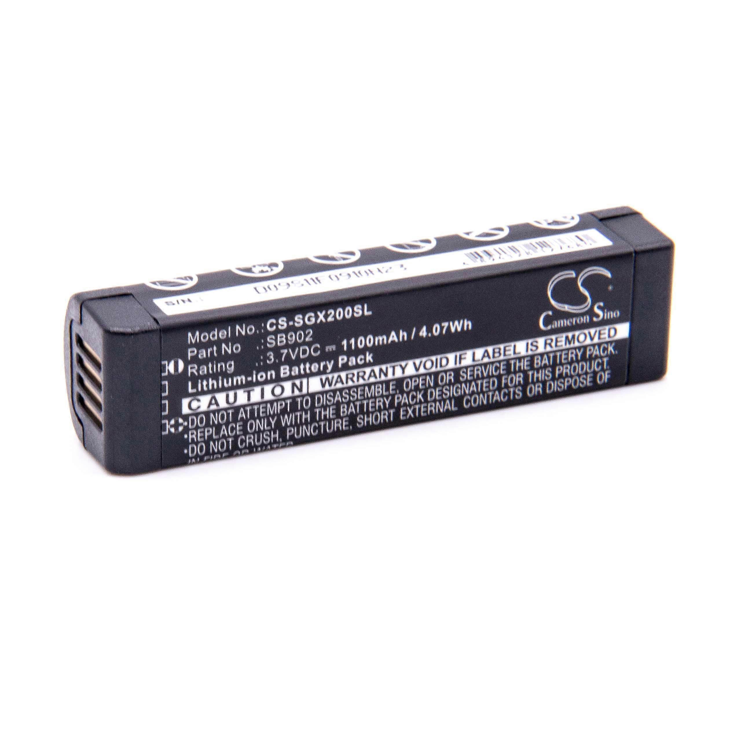 vhbw Battery Replacement for Shure SB902A, SB902 for Digital Wireless System, Digital Bodypack Transmitters (1100 mAh, 3.7 V, Li-ion)