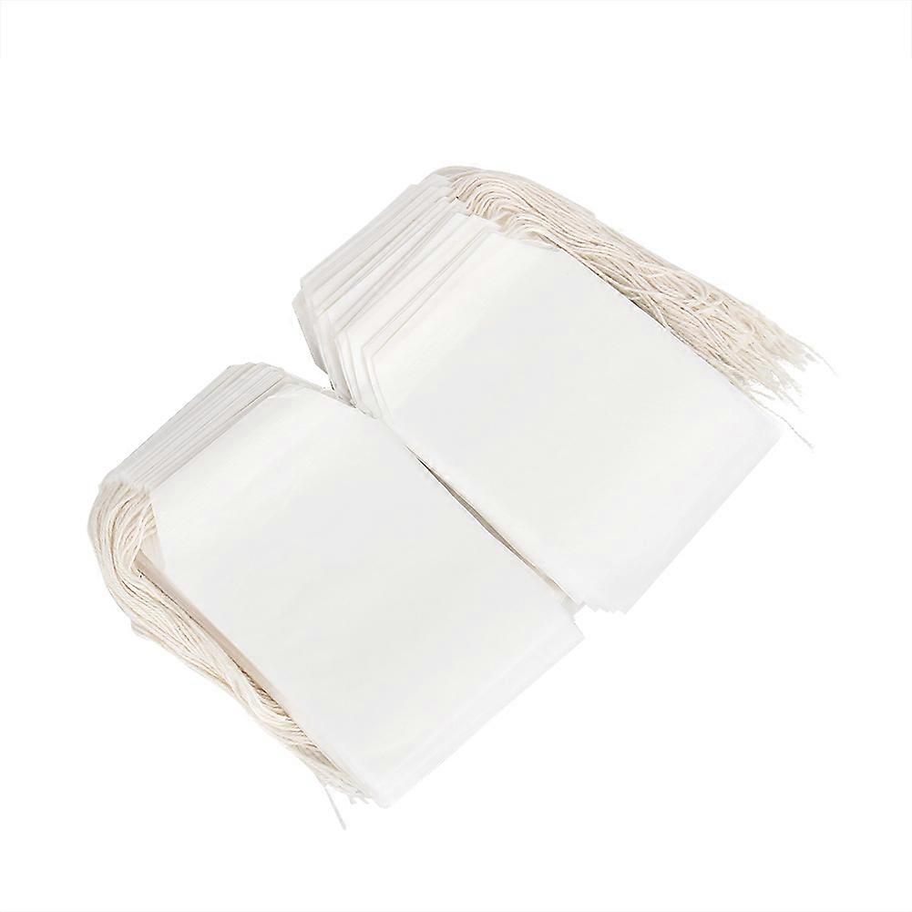 100Pcs/Lot Teabags 70x50mm Scented Teabags Empty Tea Bag Filter Strainer Infuser With String