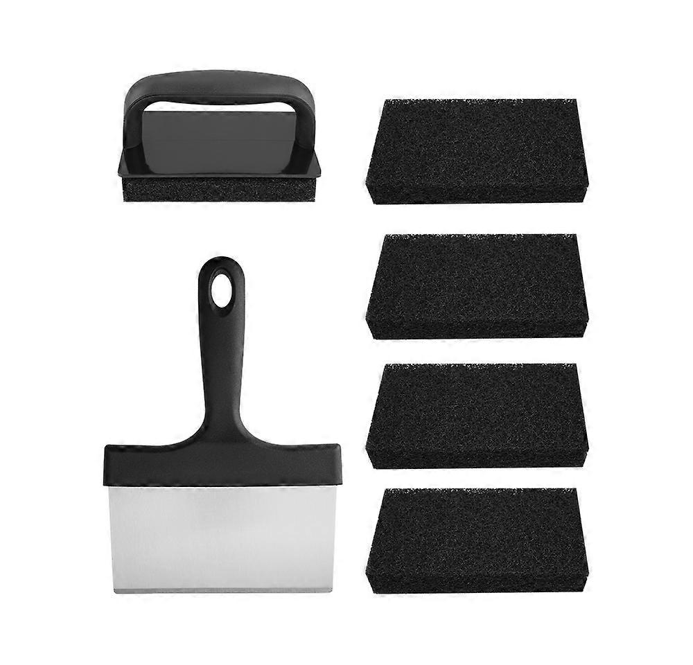 3pcs Scraper, Cleaning BrushHandle Barbecue Grill Scraper Cleaning Tool