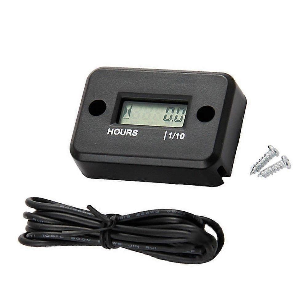 waterproof LCD Display Digital Hour Meter Gauge Timer for ATV Motorcycle Snowmobile motocross pit bike lawn mower tractor truck