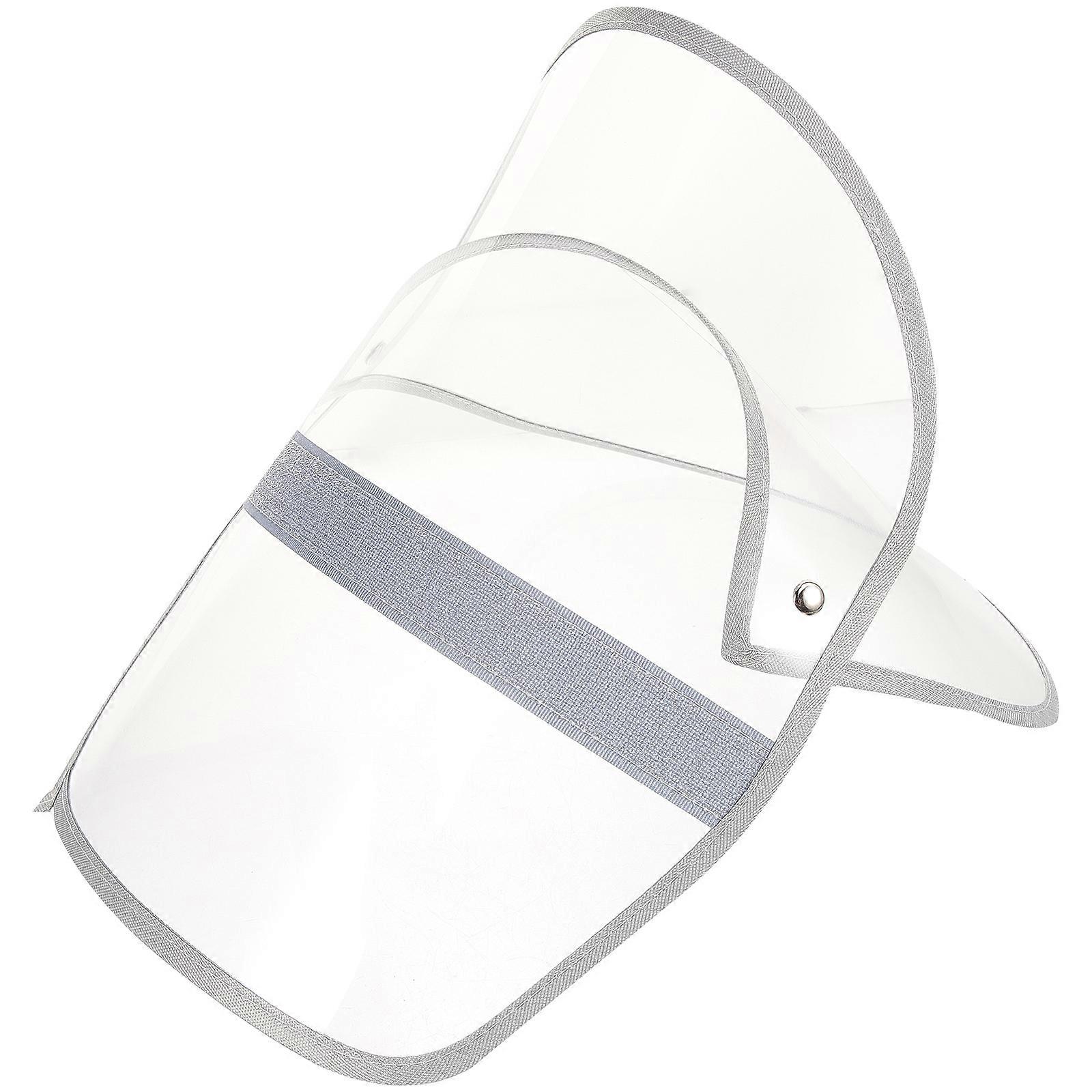 Raincoat Hat Shield Visor Detachable Rain Poncho Hat Face Protector Clear Raincoat Cap Visor