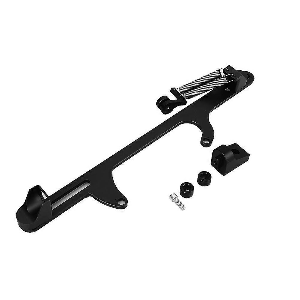 Aluminum Alloy Adjustable Throttle Bracket Cable Accessory Part Fit For Ford(black)